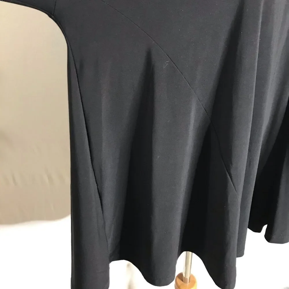 Show Me Your MuMu Will Long Sleeve Tunic Top Black XS Oversized